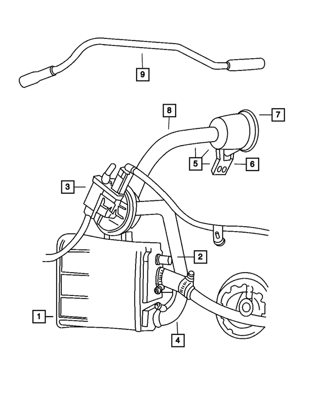 4885573AA - Emission Systems: Vapor Canister Bracket for Mopar Image