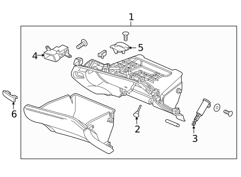 Glove Box for 2021 Honda Clarity #0