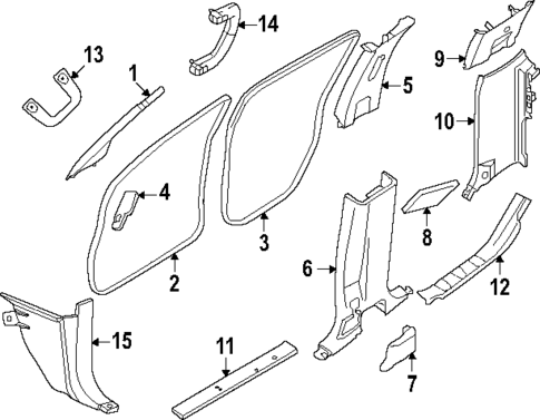 Interior Trim - Cab for 2023 Nissan Frontier #0