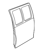 89025523 - : Door Shell for Chevrolet: Express 1500, Express 2500, Express 3500, P30 | GMC: Savana 1500, Savana 2500, Savana 3500 Image