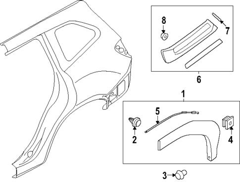 Exterior Trim - Quarter Panel for 2025 Subaru Forester #0
