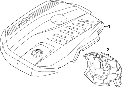 Engine Appearance Cover for 2024 BMW 740i #0