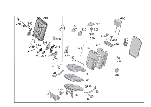 Folding Seat for 2018 Mercedes-Benz GLS450 #0