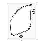 72310T3LA01 - Body: Door Seal for Honda: Accord Image