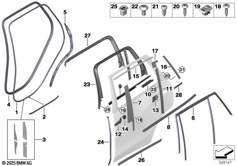 Door, Rear for 2025 BMW BMW ALPINA XB7 #0