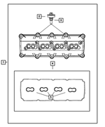 4893481AA - 5.7L Gas; Engine: Special Stud And Grommet, Mounting, Left Side for Mopar Image