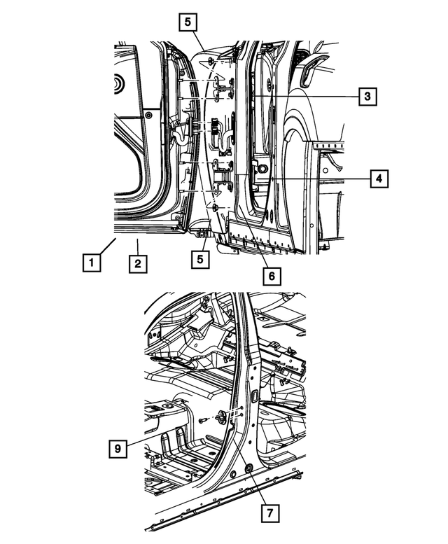 55113664AE - : Door Hinge, Right for Mopar Image