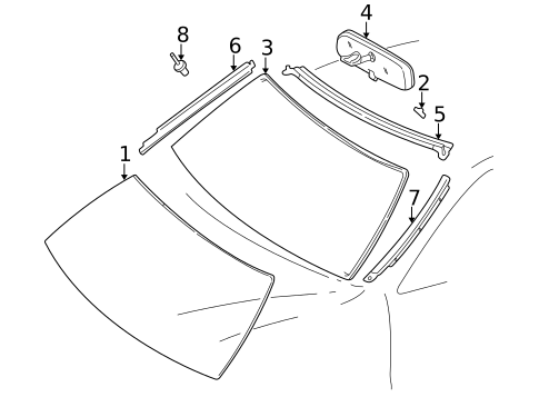 Reveal Moldings for 1999 Toyota Camry #0