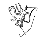 12581909 - Engine: Lower Timing Cover for Saturn: Vue Image