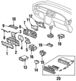 78156SX0003 - Body: Cluster Lens for Honda: Odyssey Image