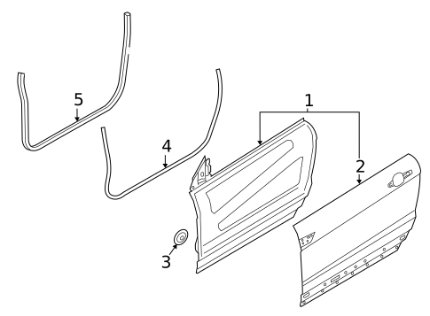 Door & Components for 2018 Land Rover Range Rover Evoque #0