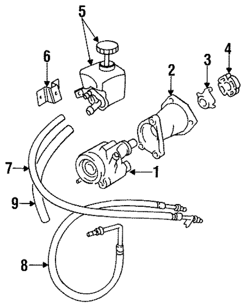 Pump & Hoses for 1996 Jaguar XJS #0