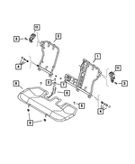 68270255AA - Interior Trim: Rear Seat Back Frame for Mopar Image