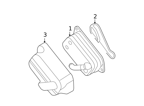 Oil Cooler for 2008 BMW 535xi #0
