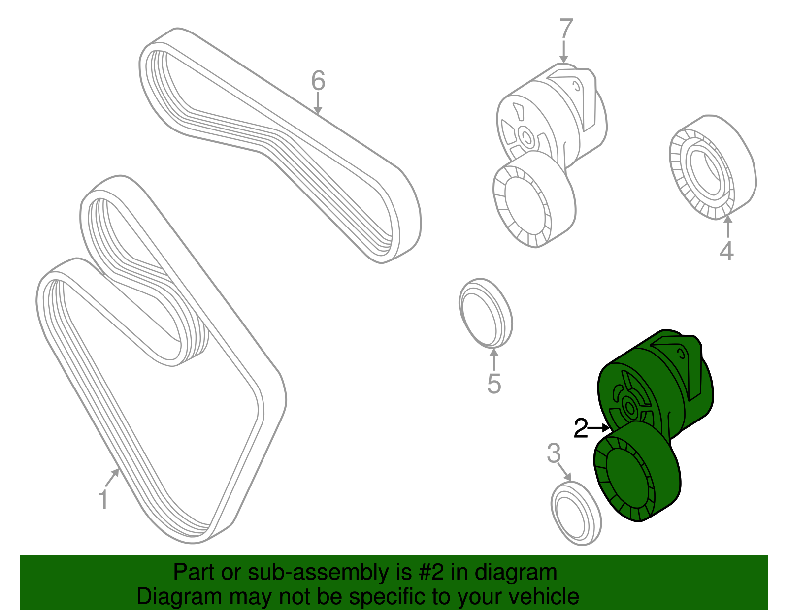 ぷりん Accessory Drive Belt (6K 894) Genuine Mini 11287604014