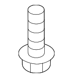 N91050701 - Cooling System: Radiator Bracket Bolt for Audi: A7 Quattro, e-tron GT, Q5, Q5 PHEV, Q5 Sportback, R8, SQ5, SQ5 Sportback Image