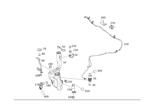 Windshield Washer System, Headlamp Cleaning System for 2016 Mercedes-Benz E250 #0