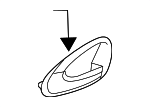 12790766 - Body: Handle, Inside for Saab: 9-3, 9-3X Image