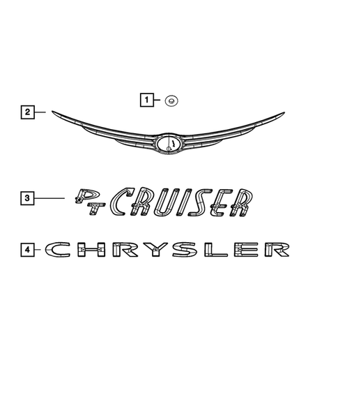 Nameplates for 2010 Chrysler PT Cruiser #0