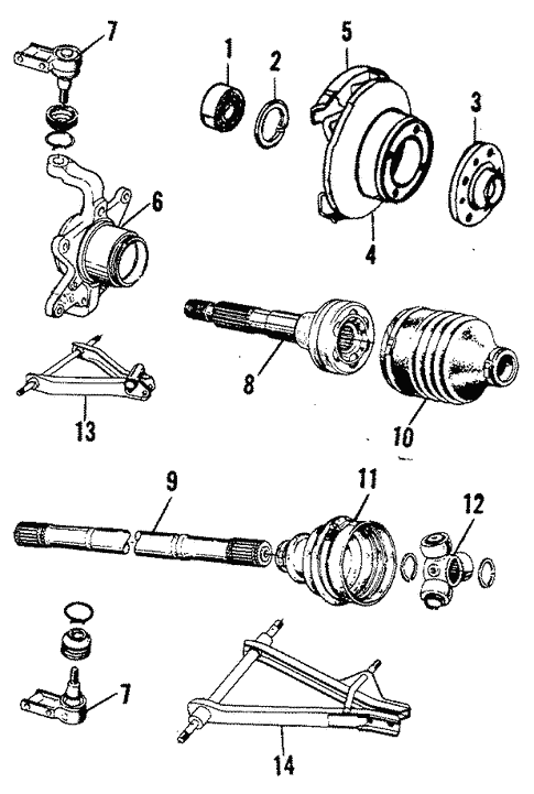 SAAB 900 PARTS MANUAL サーブパーツマニュアル eSaabParts.com - Saab 900NG > Suspension Parts > Front