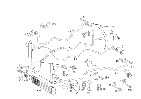 Transmission Cooling for 1994 Mercedes-Benz SL 500 #0