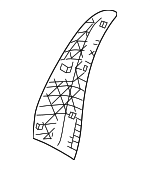 52107261793 - Body: Side Trim for BMW: 428i, 428i xDrive, 430i, 430i xDrive, 435i, 435i xDrive, 440i, 440i xDrive, 640i, 640i Gran Coupe, 640i xDrive, 640i xDrive Gran Coupe, 650i, 650i Gran Coupe, 650i xDrive, 650i xDrive Gran Coupe, M4, M6, M6 Gran Coupe Image