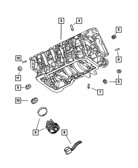 Cylinder Block for 2006 Jeep Grand Cherokee #0