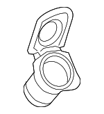 8553502200 - Body: Auxiliary Outlet Cover for Toyota: Corolla, Corolla Cross Image