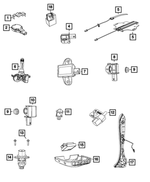 68245081AB - Electrical: Acceleration Sensor for Chrysler: Pacifica | Jeep: Compass Image