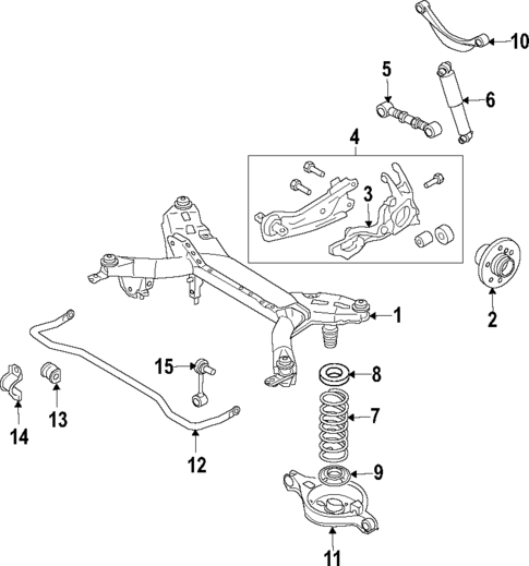 Rear Suspension for 2011 Mazda 6 #1