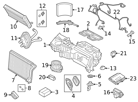 Evaporator & Heater Components for 2014 BMW 435i #0
