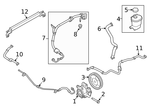 Pump & Hoses for 2010 Ford Taurus #0