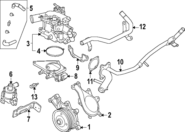 210227JA0A - : Water Pipe for INFINITI: QX80 Image