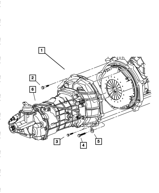 5103065AB - Manual Transmission 6 Speed: 6 Speed Transmission for Mopar Image