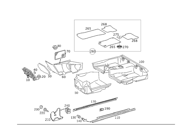 2036841237 - Panelling: Support for Mercedes-Benz Image image