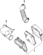E6SZ9600B - Engine: Air Cleaner for Ford: Mustang, Thunderbird | Lincoln: Continental, Mark VII | Mercury: Capri, Cougar Image