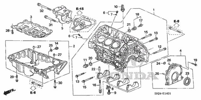 Cylinder Block - Oil Pan (2) for 2007 Honda Odyssey #0