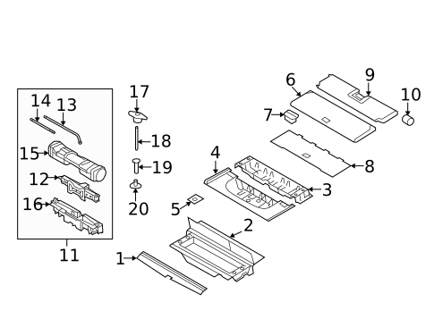 Interior Trim - Rear Body for 2007 Ford Expedition #0