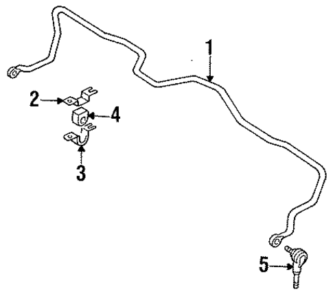 Stabilizer Bar & Components for 1988 Nissan Sentra #0