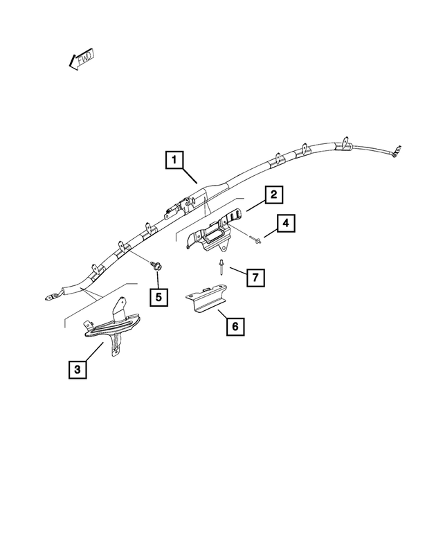 6106102AA - Restraints: Screw for Mopar Image