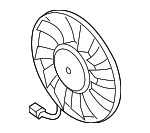 1KM959455D - Cooling System: Fan &amp; Motor for Volkswagen: Beetle, GTI, Jetta, Passat Image