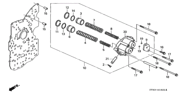 AT Accumulator Body (3) for 1997 Acura CL #0