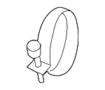 1471144006B - Fuel System: Filler Hose Clamp for Kia: Forte, Forte Koup, Sedona, Sportage Image