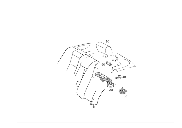 19904822 - Rear Seat Bench: Screw for Mercedes-Benz Image image
