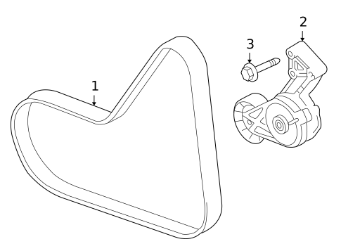 Belts & Pulleys for 2010 Audi TT Quattro #1