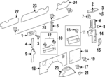 LK4Z6131012CC - Body: Front Trim for Ford: Transit-150, Transit-250, Transit-350, Transit-350 HD Image