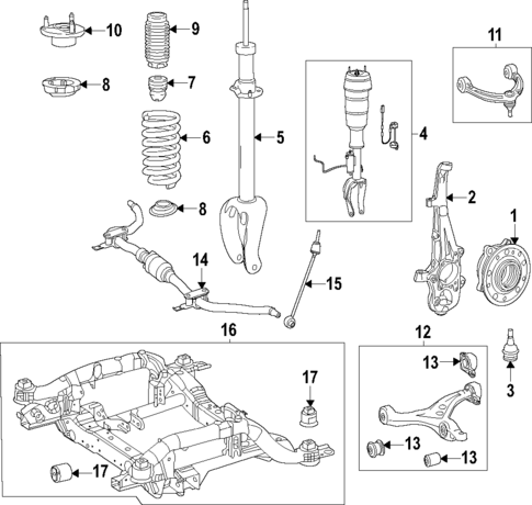 Suspension Components for 2021 Mercedes-Benz GLE350 #1