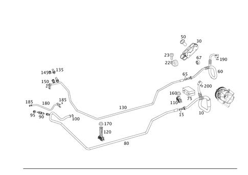 Refrigerant Line Arrangement for 2017 Smart Fortwo #0