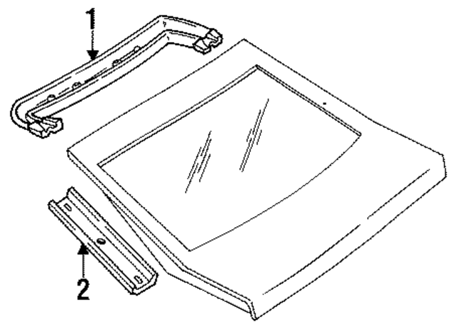 FO2Z6142410A - Body: Upper Molding for Ford: Probe Image