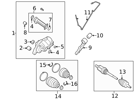 CV Components for 2007 Land Rover LR3 #0
